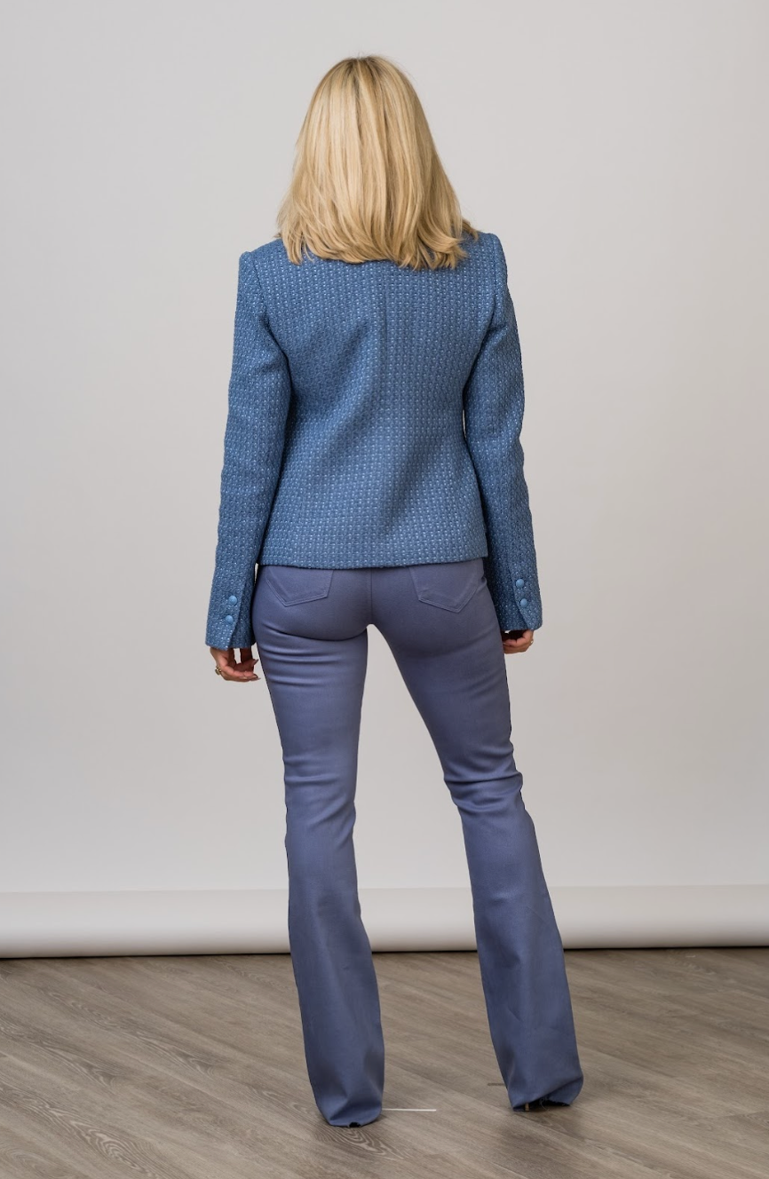
                  
                    Ruth High Rise Straight Leg Jean in Wild Wind Coated
                  
                