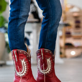 The Jolene in Crimson/Bone