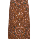 Juniper Midi Skirt in Bandana Camel