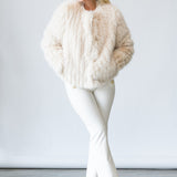 Uma Fur Coat in Bone