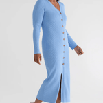 Sweater Duster Midi Dress - Lukka Boutique