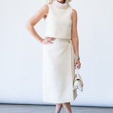 Luca Skirt in Cloud Tweed - Lukka Boutique