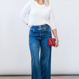 Michele Crewneck in White