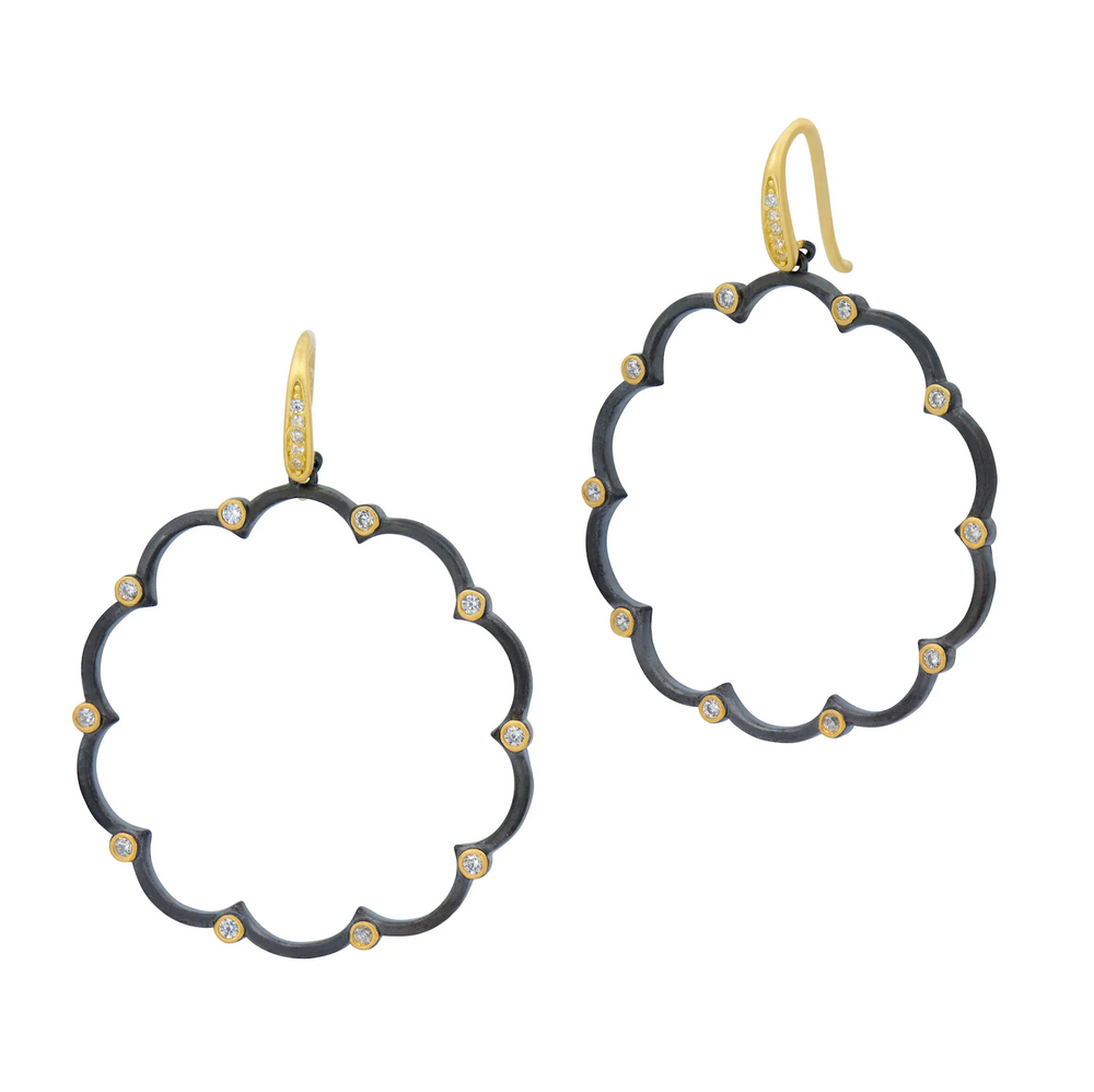 Signature Brooklyn in Bloom Open Hoop Earrings