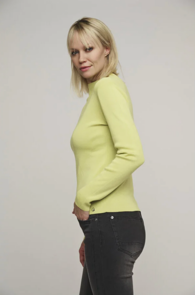 
                  
                    Eviva Mock Neck Sweater in Lemony
                  
                