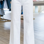 Patch Pocket Mid Rise Maven Ankle in Totally Innocent - Lukka Boutique