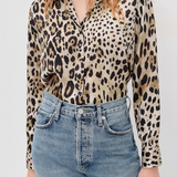 Celine Top in Leopard Print
