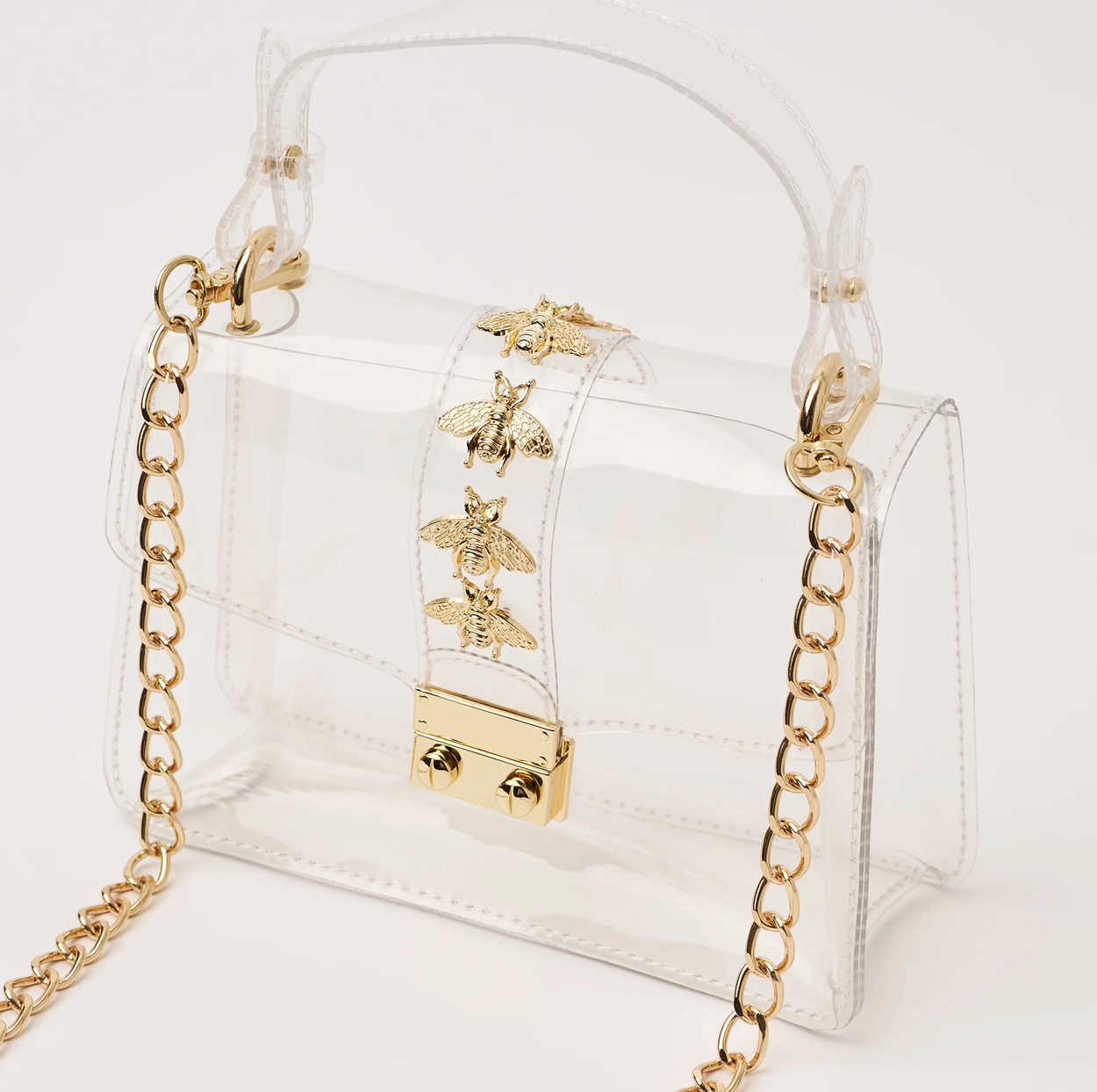 Kathryn Clear Bag in Bee - Lukka Boutique