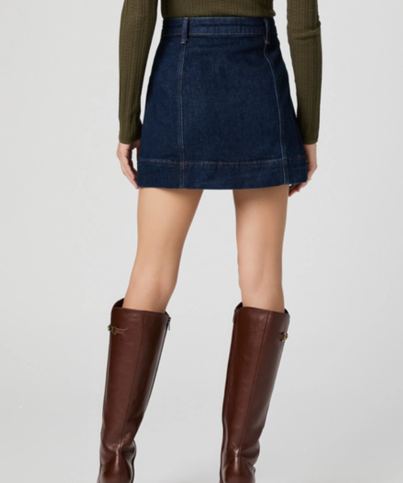Jannelle Skirt With Mini Patch Pockets in Maisonette - Lukka Boutique