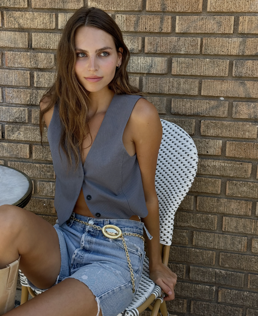 Past Midnight Two-Tone Chain Belt - Lukka Boutique