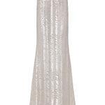 Sequin Zeta Long Skirt in Silver Sequin Swirl - Lukka Boutique