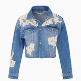 Amana Jacket in Faded Blue - Lukka Boutique