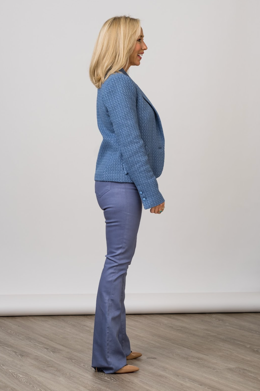
                  
                    Ruth High Rise Straight Leg Jean in Wild Wind Coated
                  
                