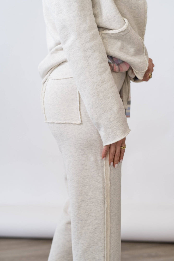 
                  
                    Bella Full Sweatpant in Heather White Melange
                  
                