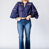 Kendra Crop Flare in Columbia