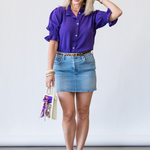 Claudette Top in Purple - Lukka Boutique