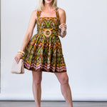Julietta Mini Dress in Juniper Brown - Lukka Boutique