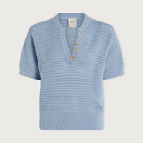 Callie Knit Top in Cashmere Blue