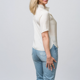 Topher Satin Blouse in Flake - Lukka Boutique