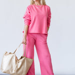 Emmette Sweatpants in Pink Bloom - Lukka Boutique