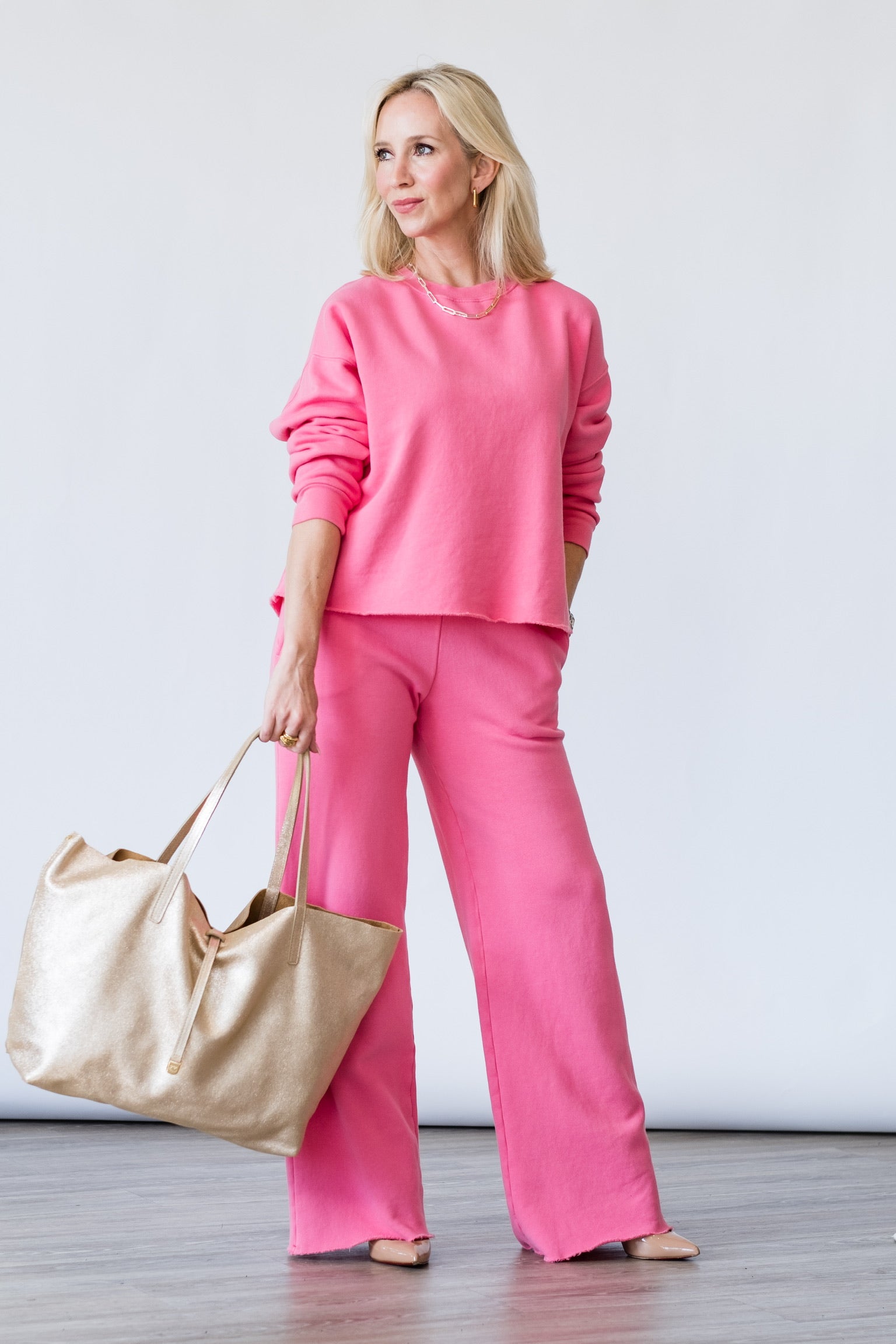 Emmette Sweatpants in Pink Bloom - Lukka Boutique