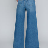 Beau High Rise Wide Leg Jean in Kona - Lukka Boutique