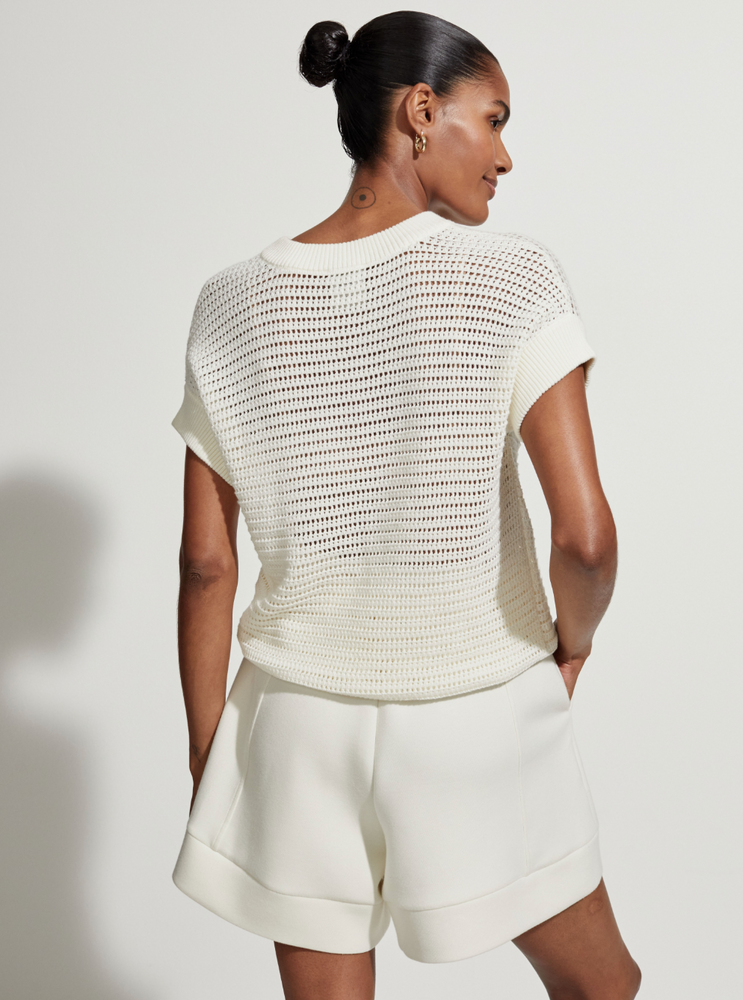 
                  
                    Corvallis Knit Top in Egret
                  
                