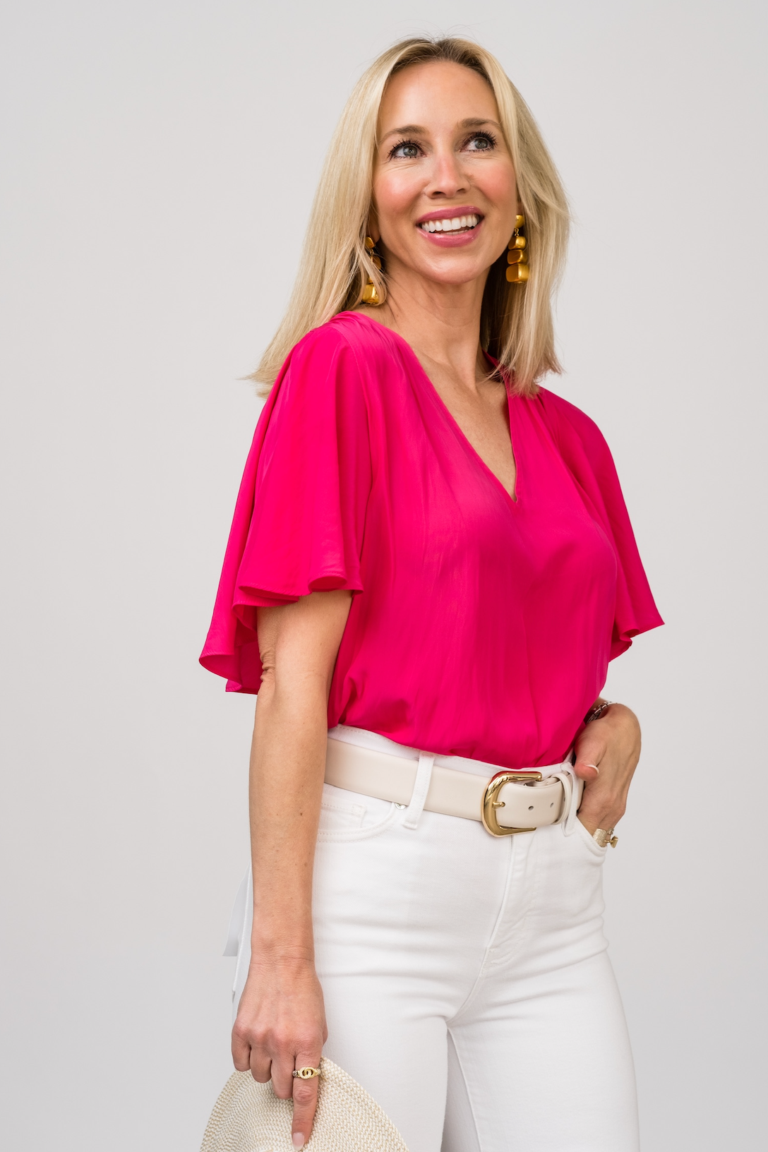 Lolita Top in Pink Petunia - Lukka Boutique