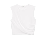 The Twist Tank in White - Lukka Boutique