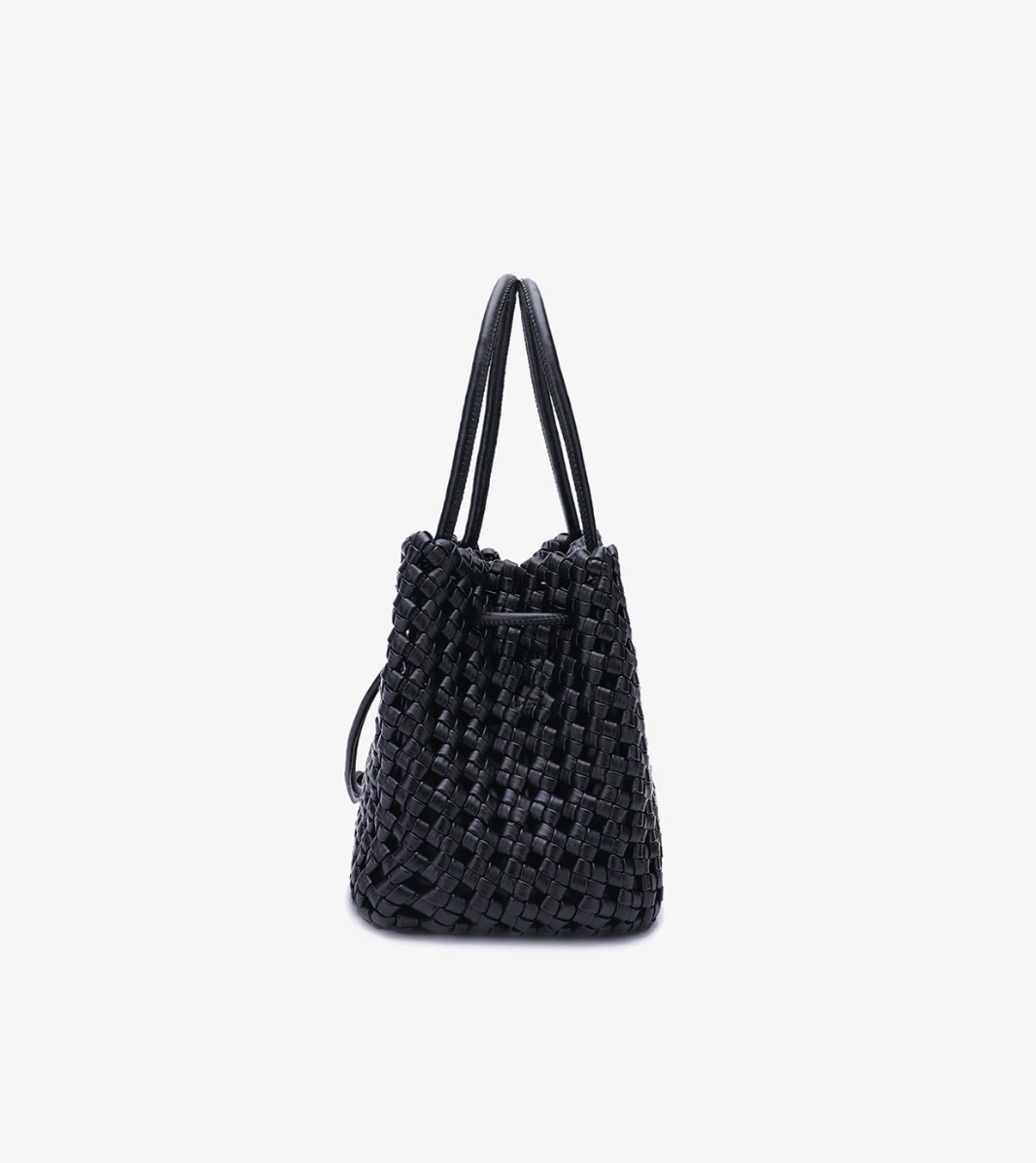 Perrie Bucket Mini Woven Square Handbag - Lukka Boutique