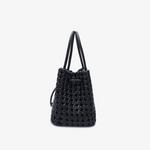 Perrie Bucket Mini Woven Square Handbag - Lukka Boutique
