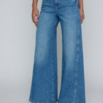 Beau High Rise Wide Leg Jean in Kona - Lukka Boutique