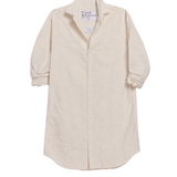 Mary Classic Shirtdress in Textured Natural Floweres
