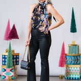 Sundance Halter in Lush Bouquet Black