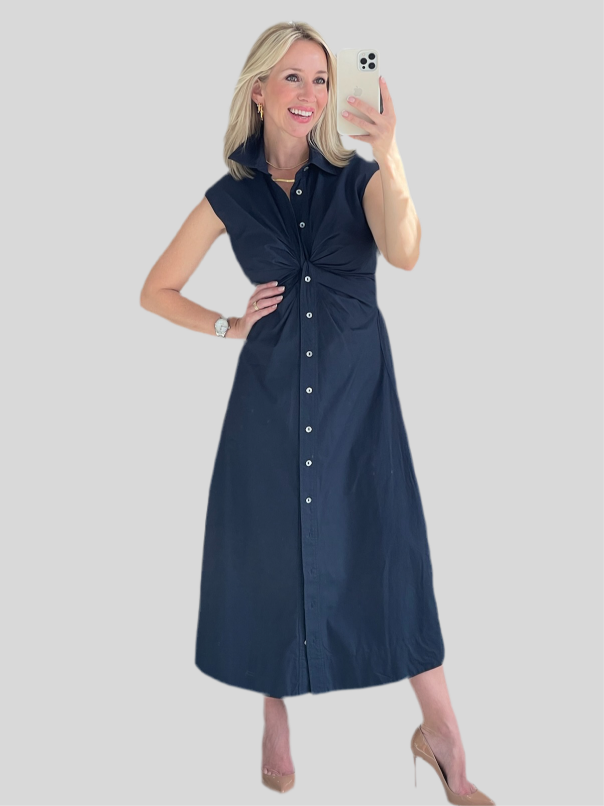 
                  
                    Mihal Dress in Navy
                  
                