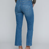 Mira Crop Micro Bootcut Jean in Kona - Lukka Boutique