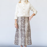 Aisha Skirt in Classic Snake Grey