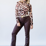 Selma High Rise Sleek Baby Boot Pant in Chocolate Coated - Lukka Boutique