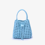 Perrie Bucket Mini Woven Square Handbag - Lukka Boutique