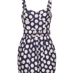 Etna Dress in Celeste Dot Navy - Lukka Boutique