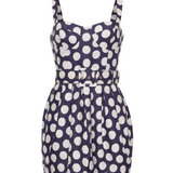 Etna Dress in Celeste Dot Navy - Lukka Boutique