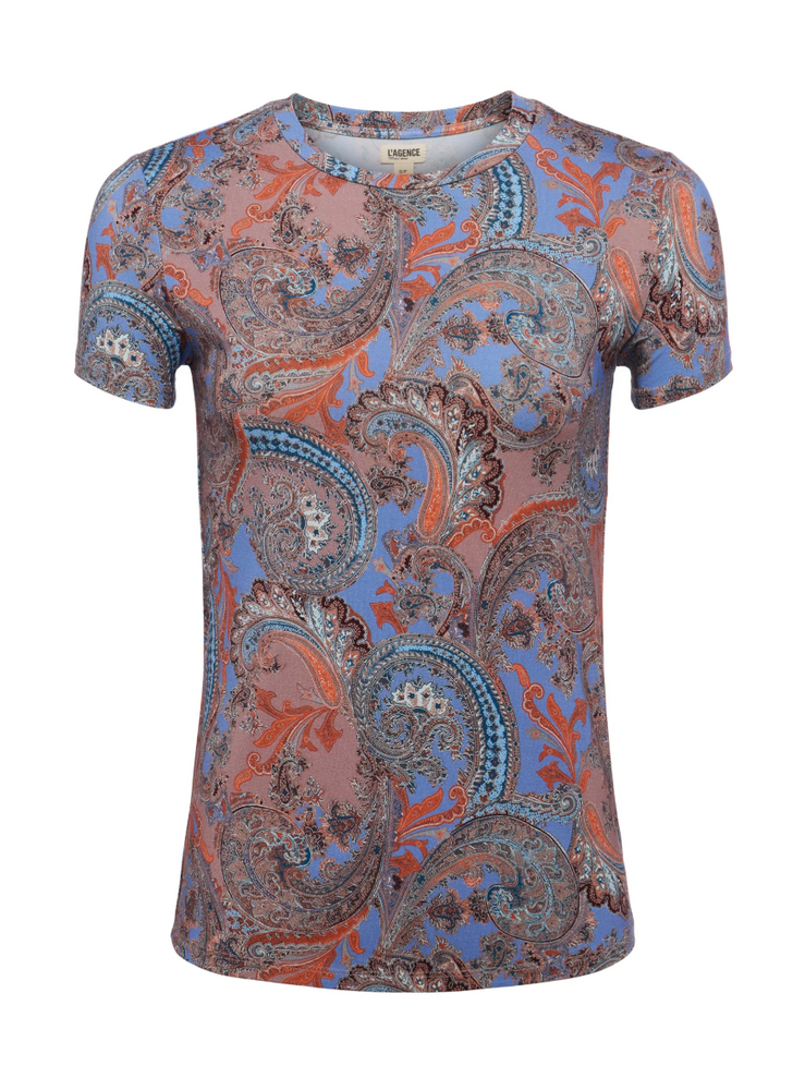 
                  
                    Ressi Fitted Tee in French Paisley
                  
                