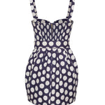 Etna Dress in Celeste Dot Navy - Lukka Boutique