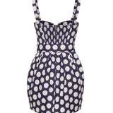 Etna Dress in Celeste Dot Navy - Lukka Boutique