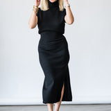 Natalie Merino Turtleneck Midi Dress