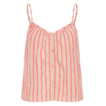 Singlet Stripe Tank in Azalea Stripe - Lukka Boutique
