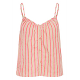 Singlet Stripe Tank in Azalea Stripe - Lukka Boutique