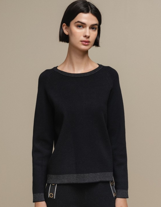 Knit Sweater In Black