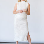 Annita Skirt in Winter White Sequin - Lukka Boutique