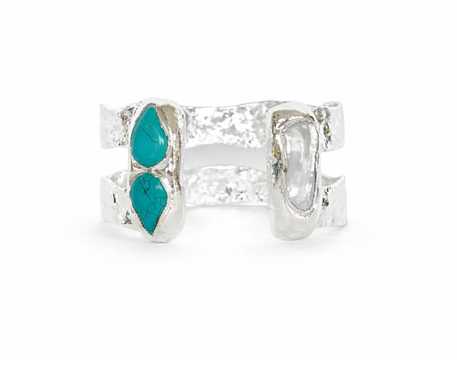 Dove Double Cuff in Turquoise - Lukka Boutique